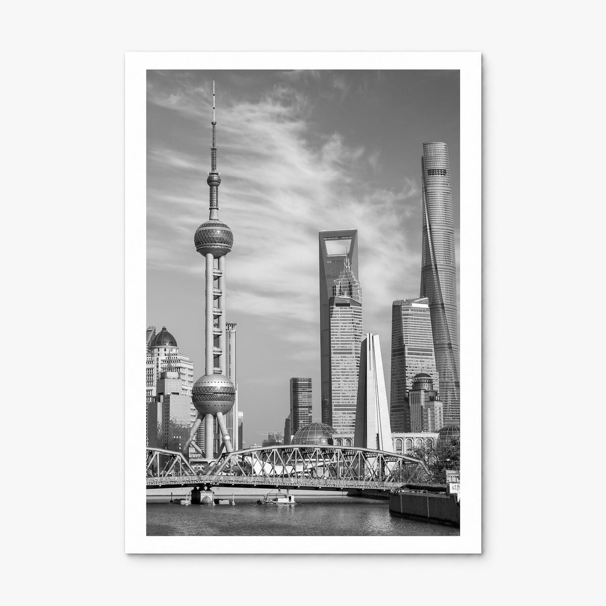 Shanghai Photo Poster, print only (unframed), white border