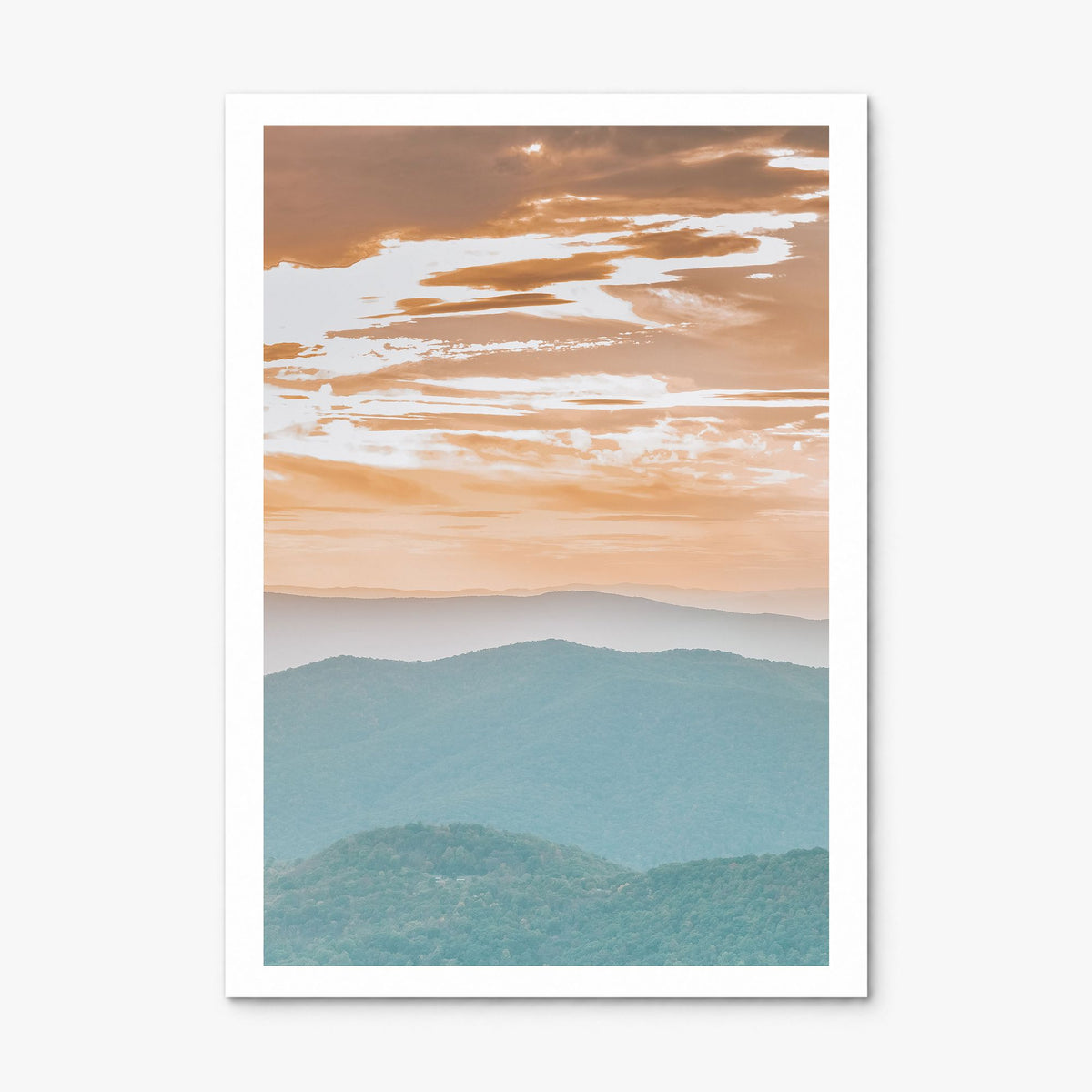 Shenandoah National Park Photo Poster, print only (unframed), white border