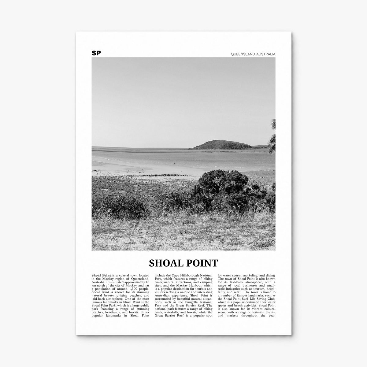 Shoal Point Newspaper Poster, print only (unframed)