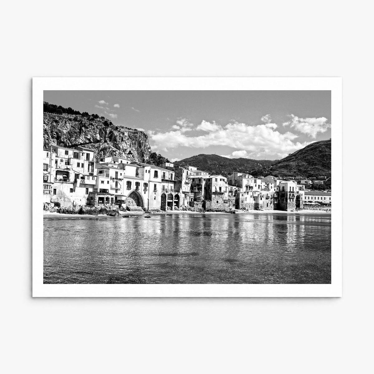 Sicily Photo Poster, print only (unframed), white border