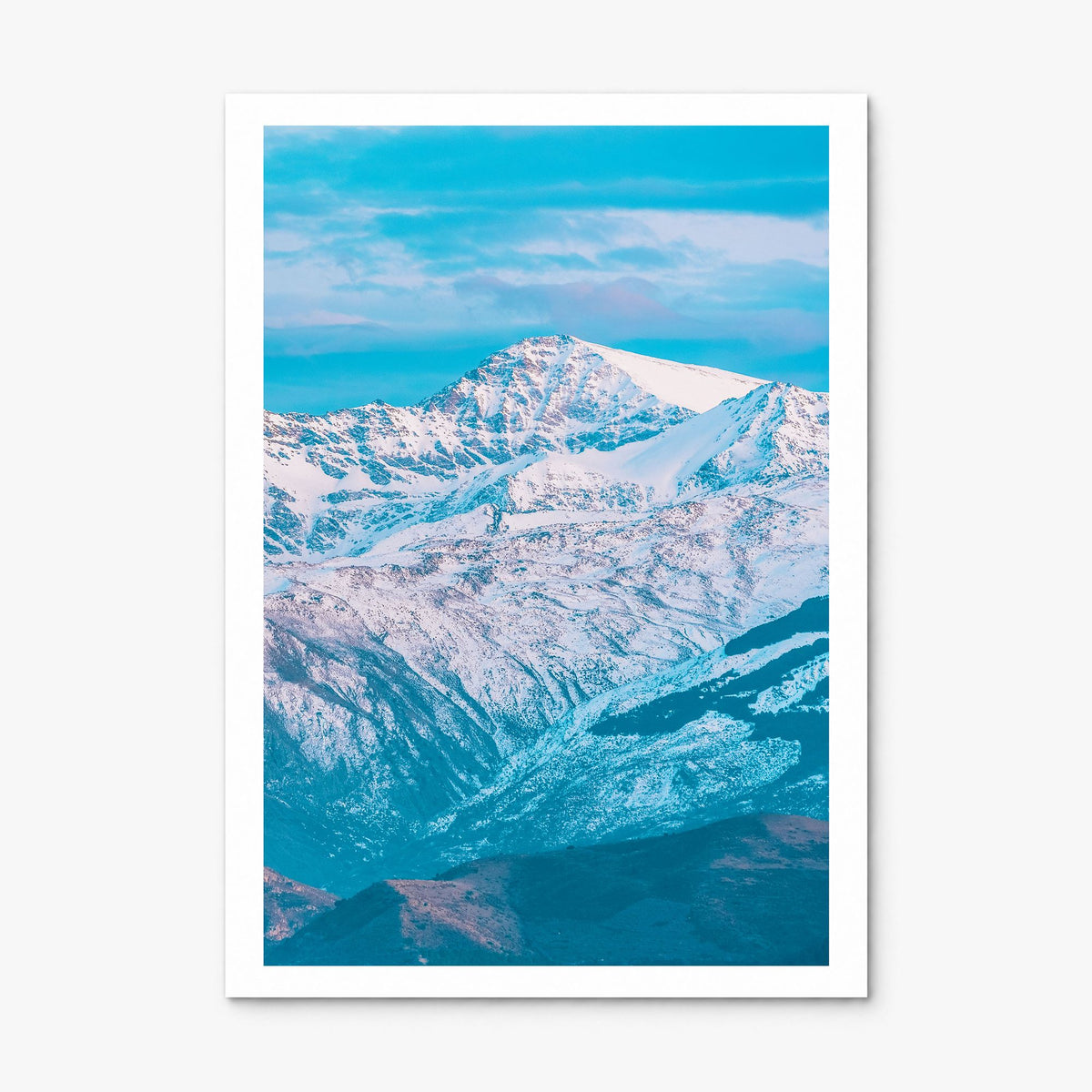 Sierra Nevada Photo Poster, print only (unframed), white border