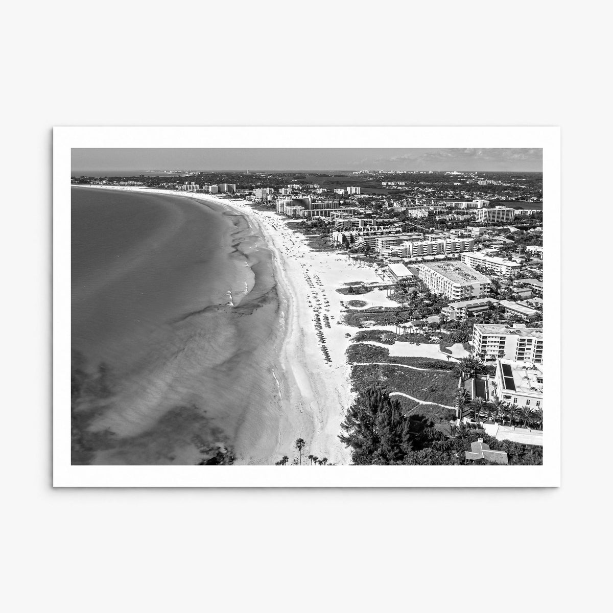 Siesta Key Photo Poster, print only (unframed), white border