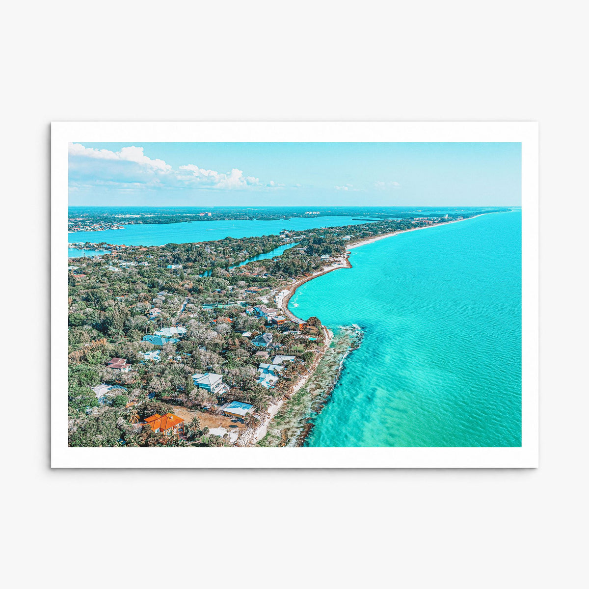 Siesta Key Photo Poster, print only (unframed), white border
