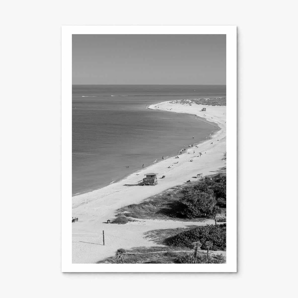 Siesta Key Photo Poster, print only (unframed), white border