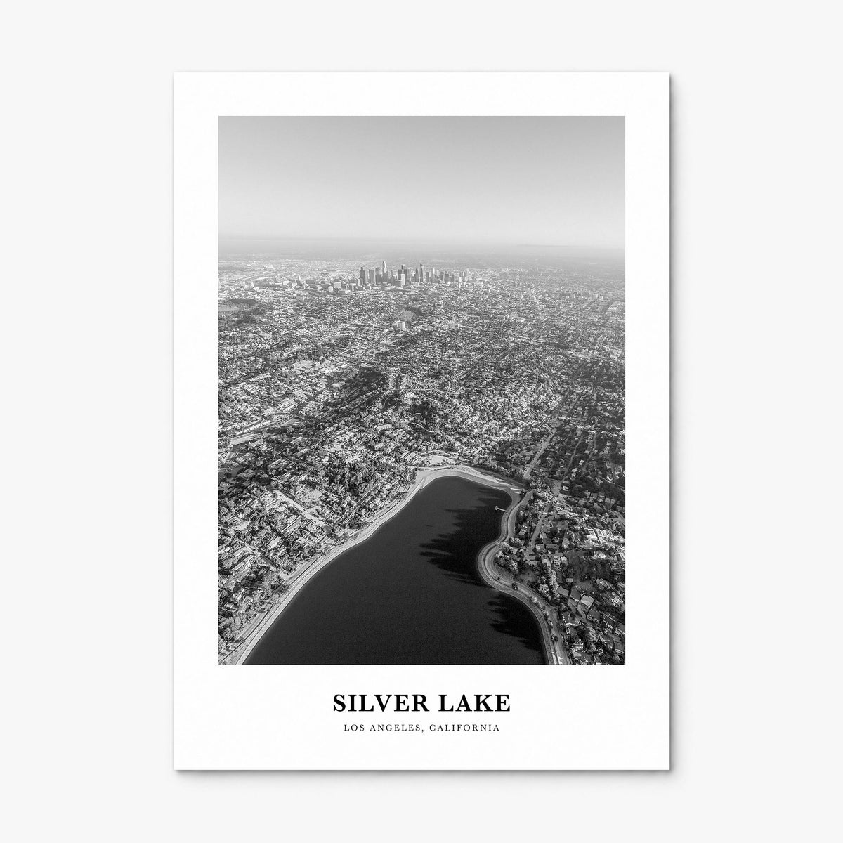 Silver Lake, Los Angeles Classic Poster, print only (unframed)