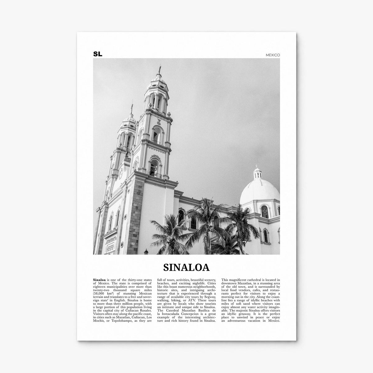 Sinaloa Newspaper Poster, print only (unframed)