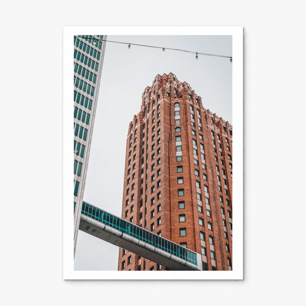 Skybridge Photo Poster, print only (unframed), white border