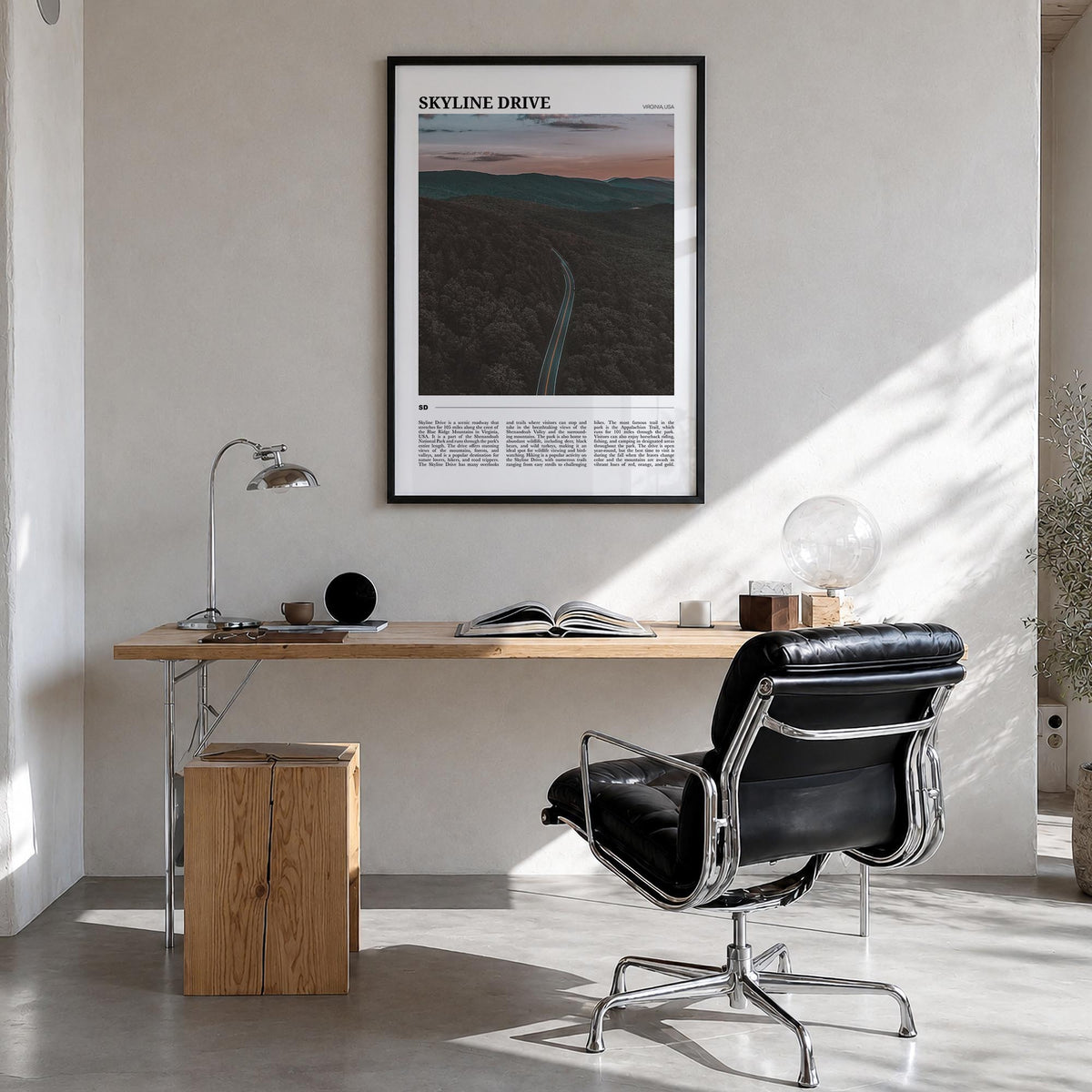 Skyline Drive Travel Poster