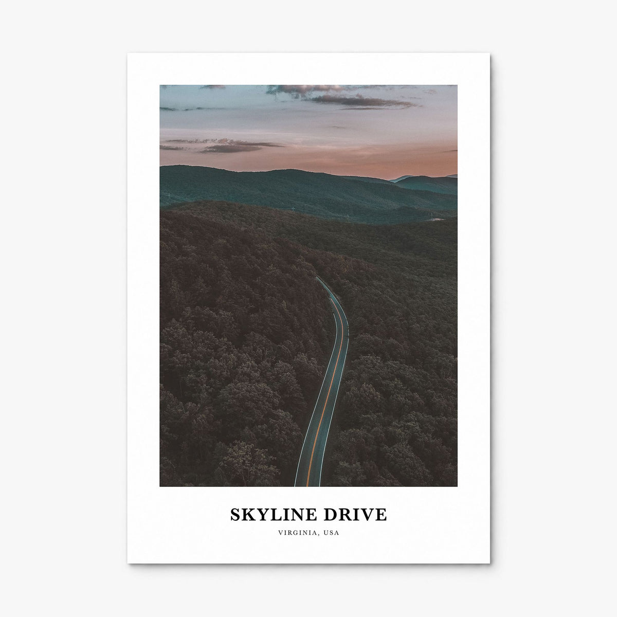 Skyline Drive Classic Poster, print only (unframed)
