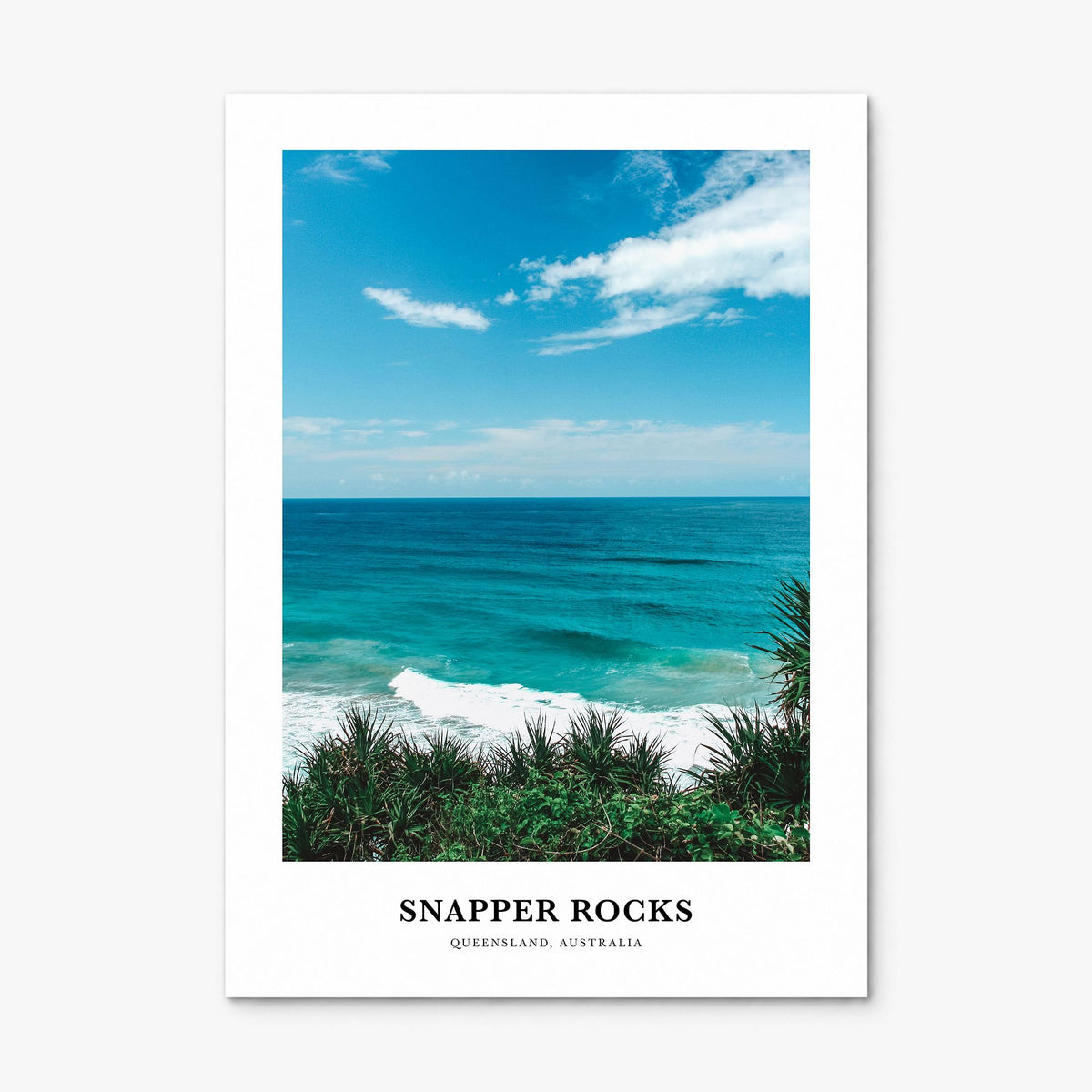 Snapper Rocks Classic Poster, print only (unframed)