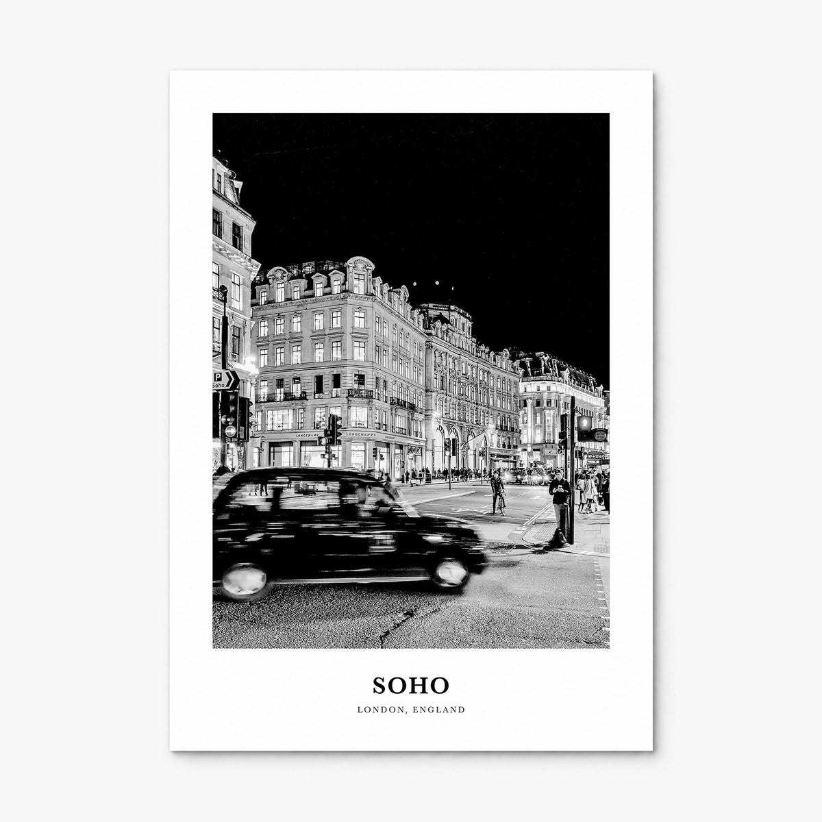 Soho, London Classic No 1 Poster, print only (unframed)