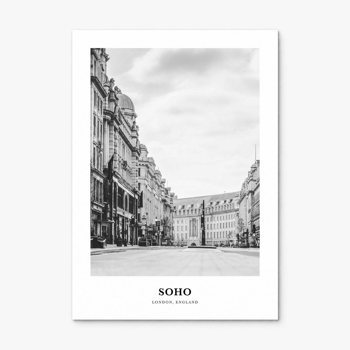 Soho, London Classic No 2 Poster, print only (unframed)