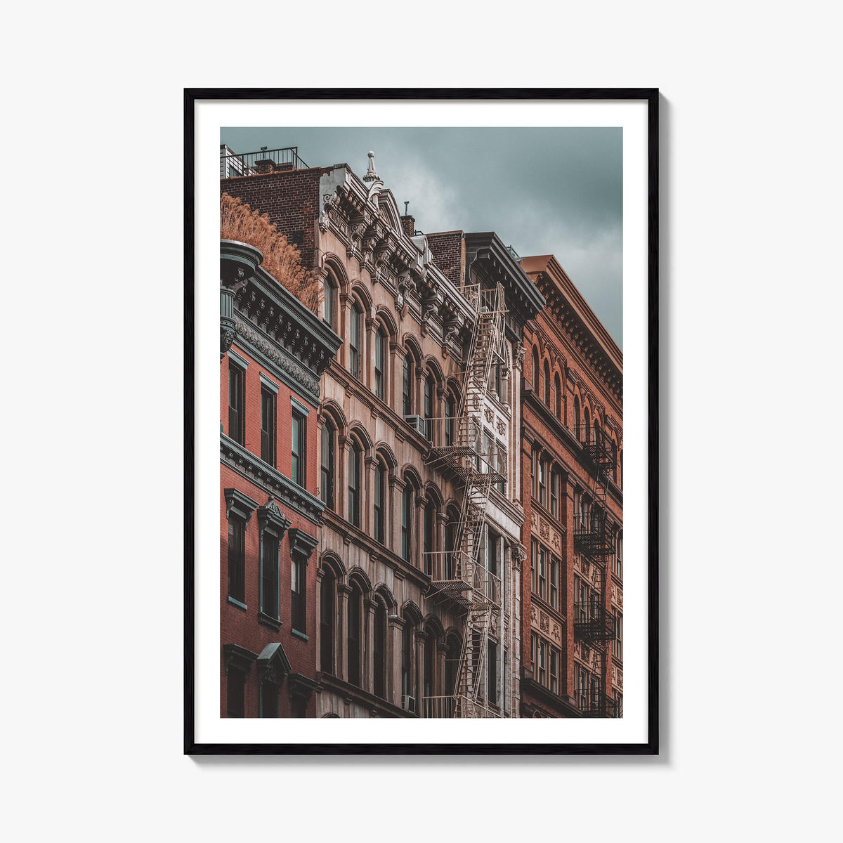 SoHo, New York City no. 1 colorful photo poster of New York, USA – vertical wall art, unframed print shown in interior mockup