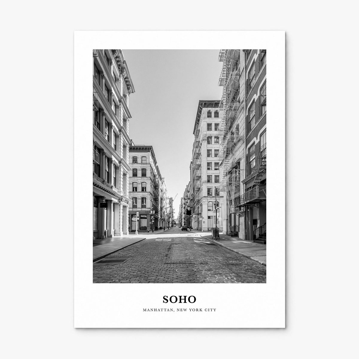 SoHo, New York City Classic No 2 Poster, print only (unframed)