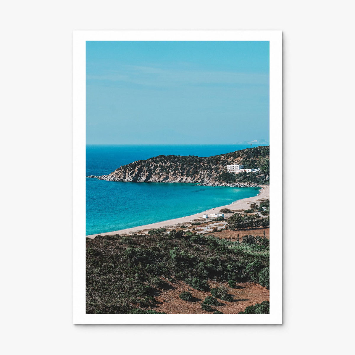 Solana Beach Photo Poster, print only (unframed), white border