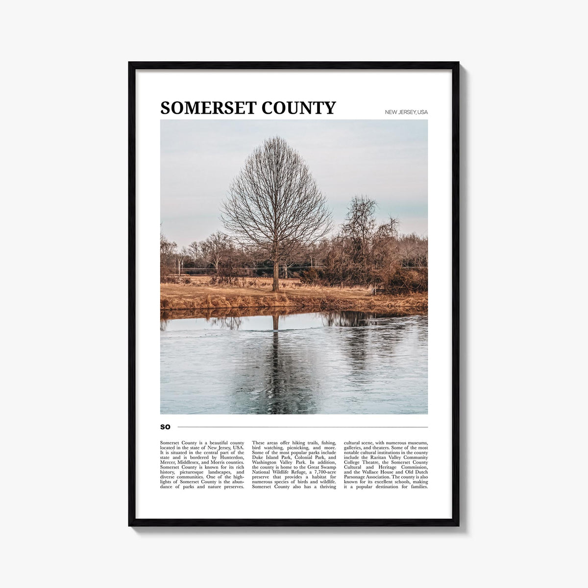Somerset County Travel Poster
