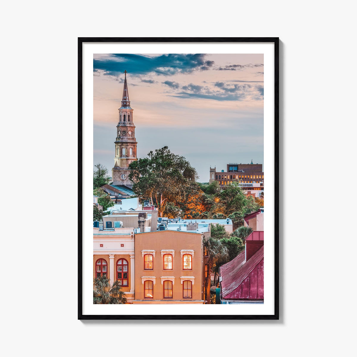 South Carolina no. 2 colorful photo poster of United States – vertical wall art, unframed print shown in interior mockup