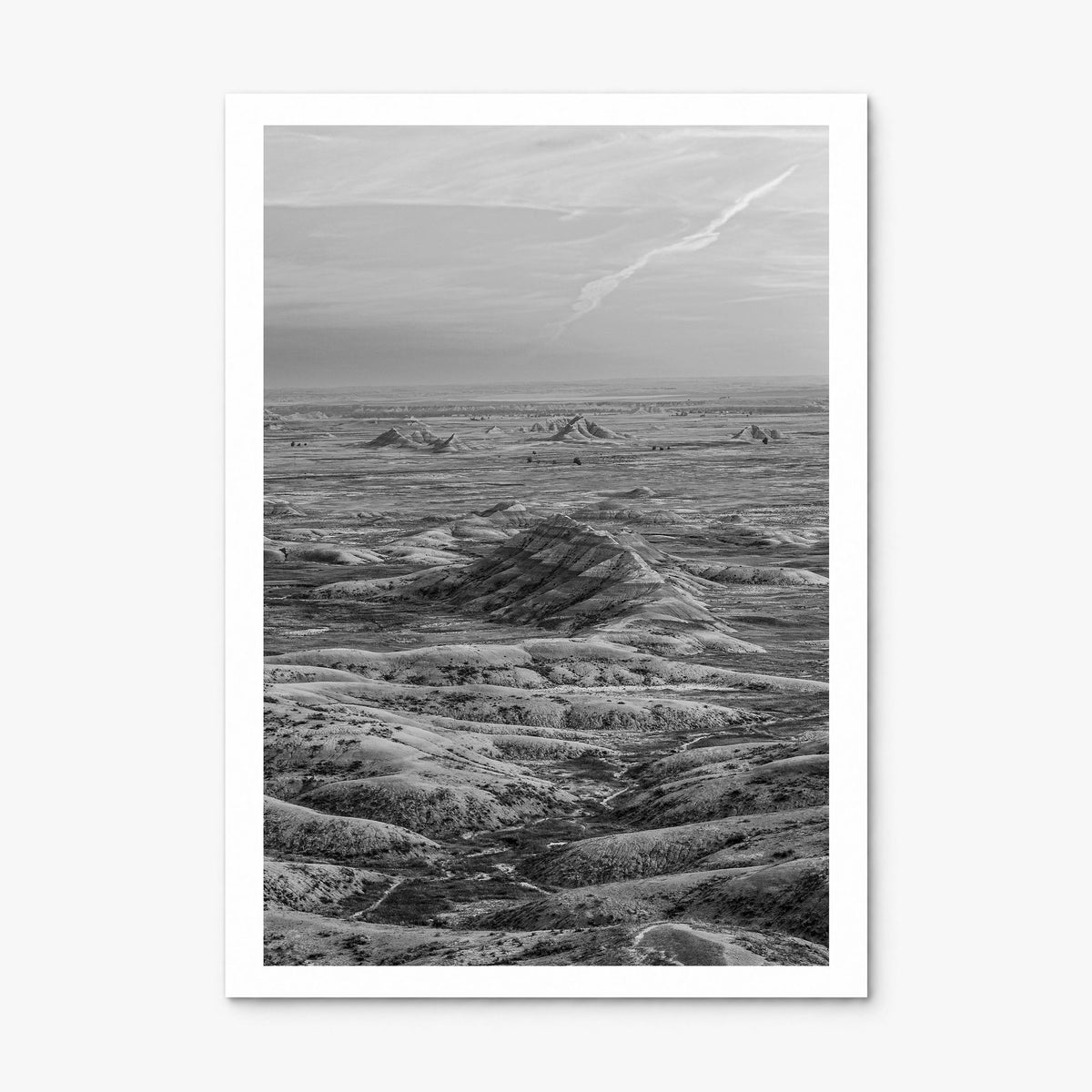 South Dakota Photo Poster, print only (unframed), white border