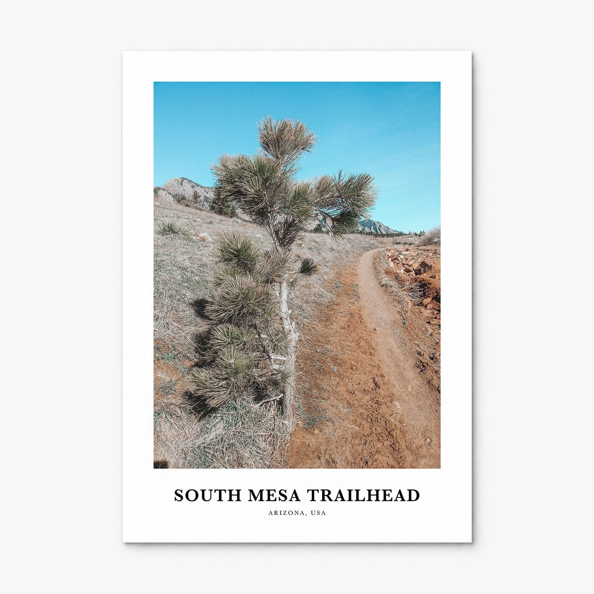 South Mesa Trailhead Classic Poster, print only (unframed)