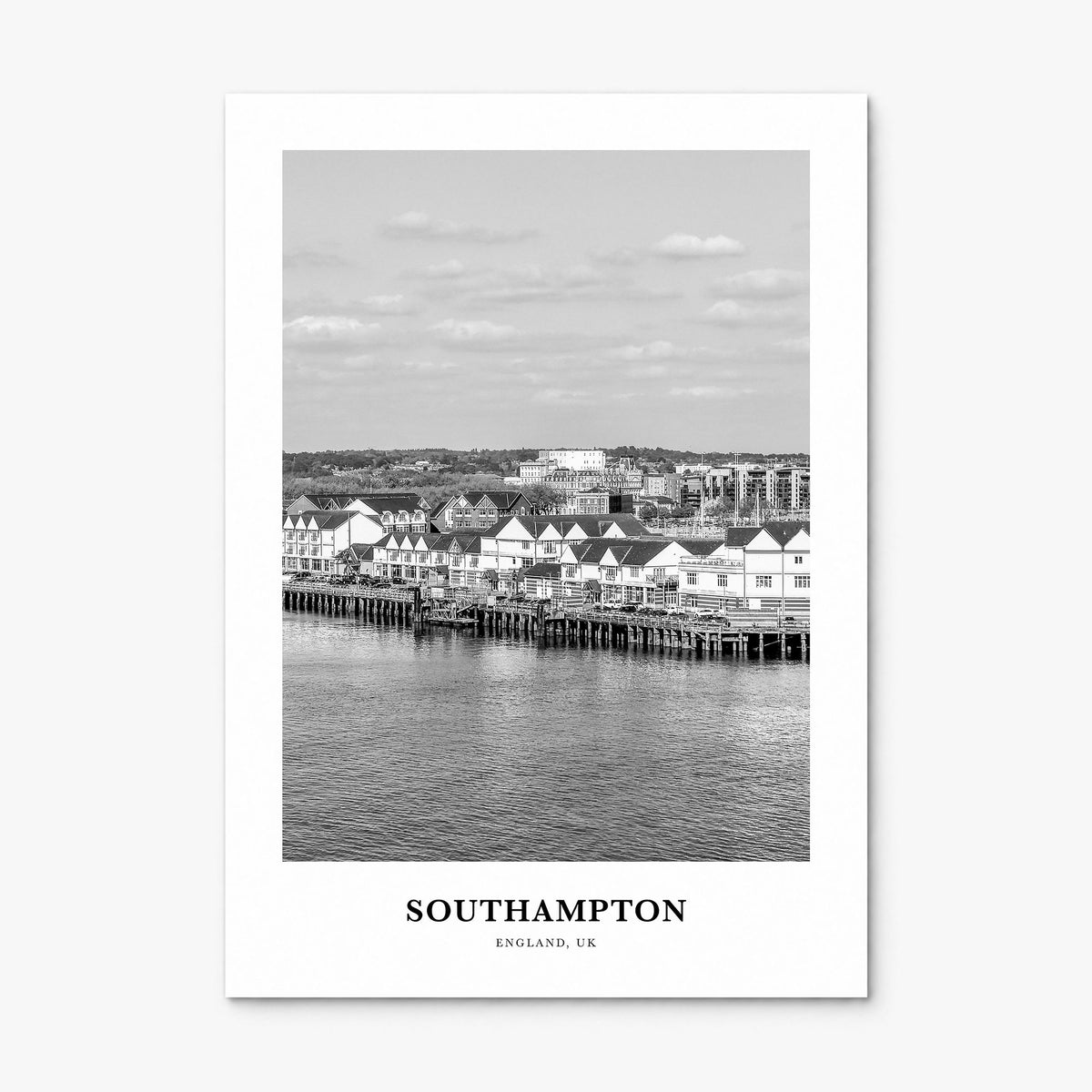 Southampton, England Classic Poster, print only (unframed)