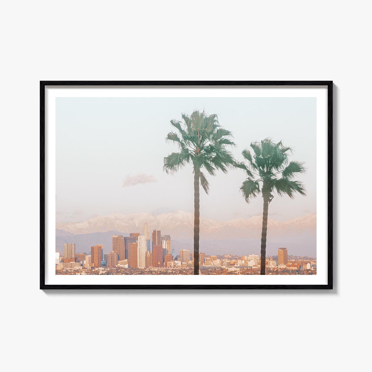 Southern California colorful photo poster of California, USA – horizontal wall art, unframed print shown in interior mockup
