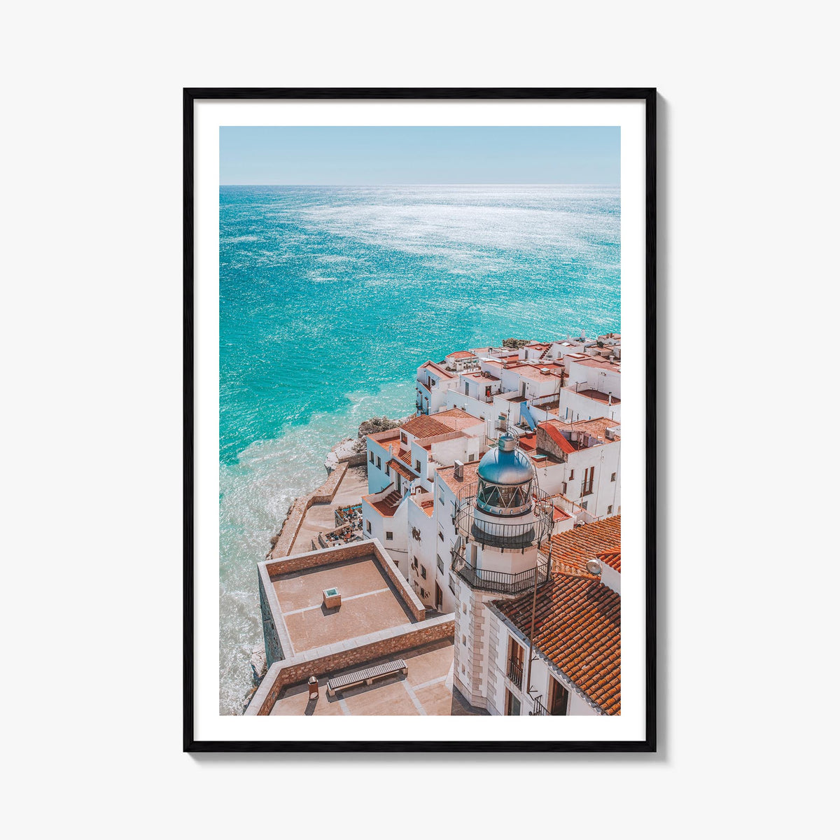 Spain no. 3 colorful photo poster of Europe – vertical wall art, unframed print shown in interior mockup