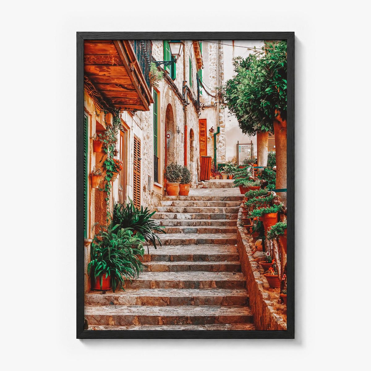 Spain Photo No 2 Poster in a black wood frame, full image (no border)
