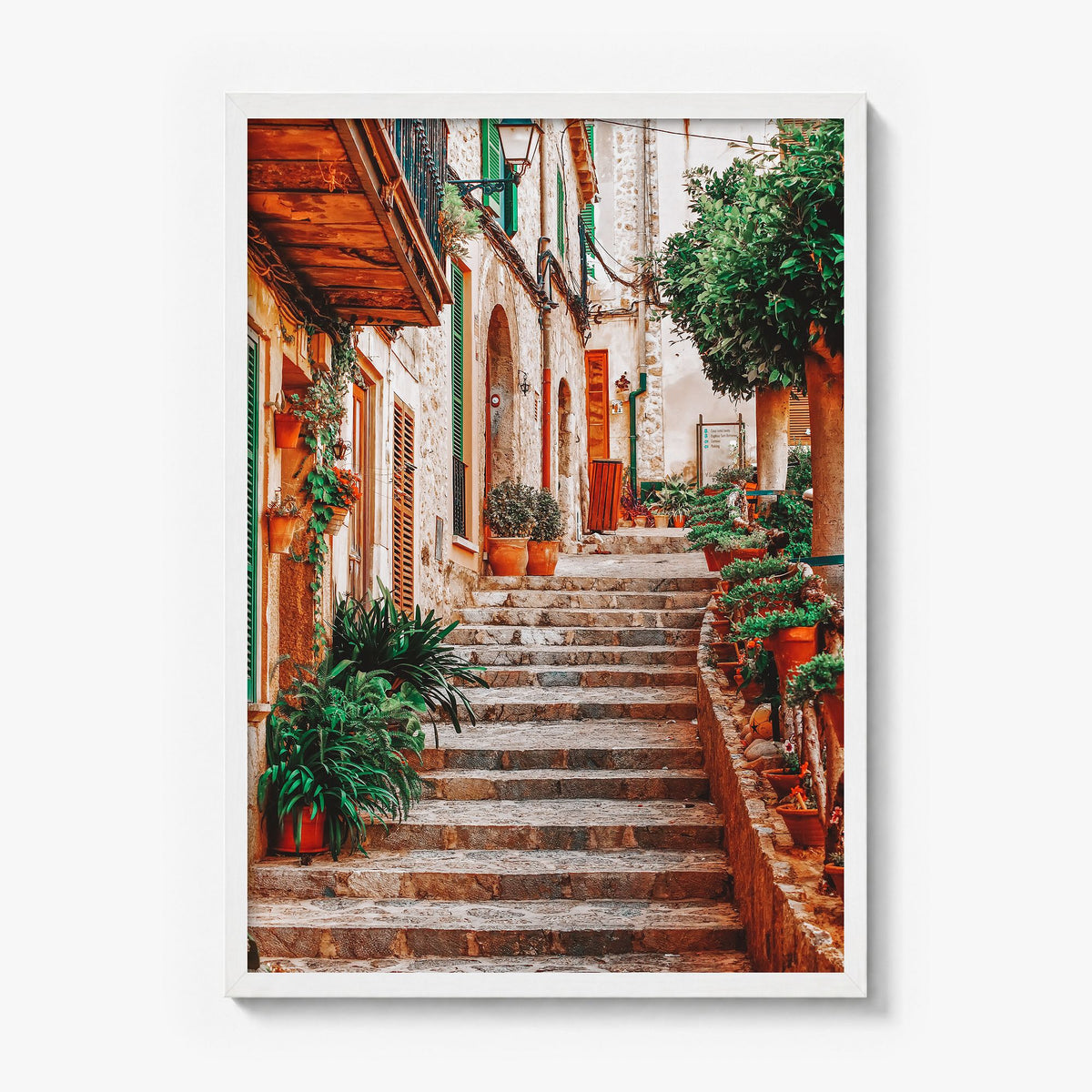 Spain Photo No 2 Poster in a white wood frame, full image (no border)
