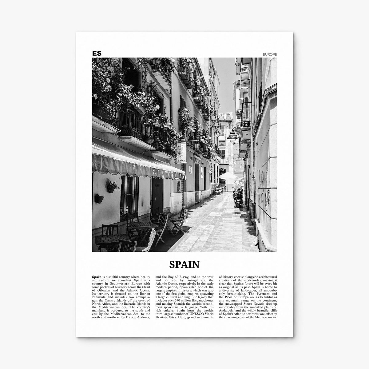 Spain Newspaper No 1 Poster, print only (unframed)