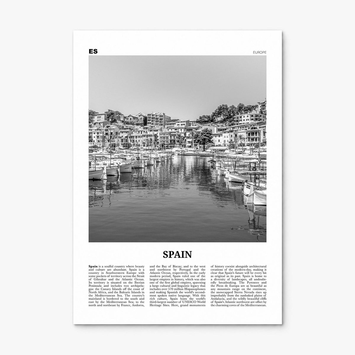 Spain Newspaper No 2 Poster, print only (unframed)