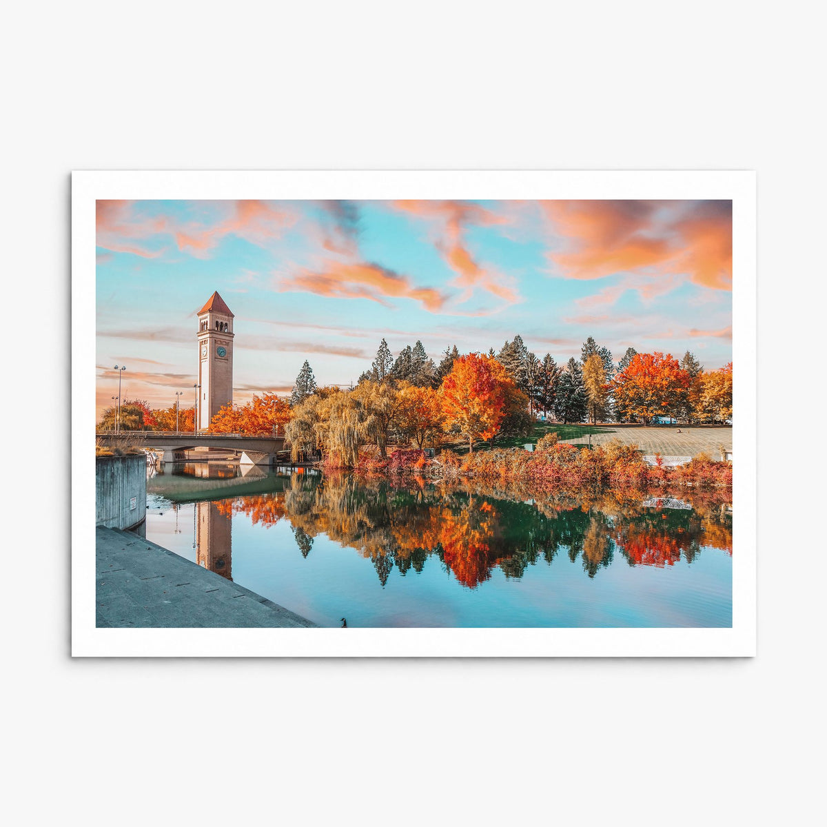 Spokane Photo Poster, print only (unframed), white border