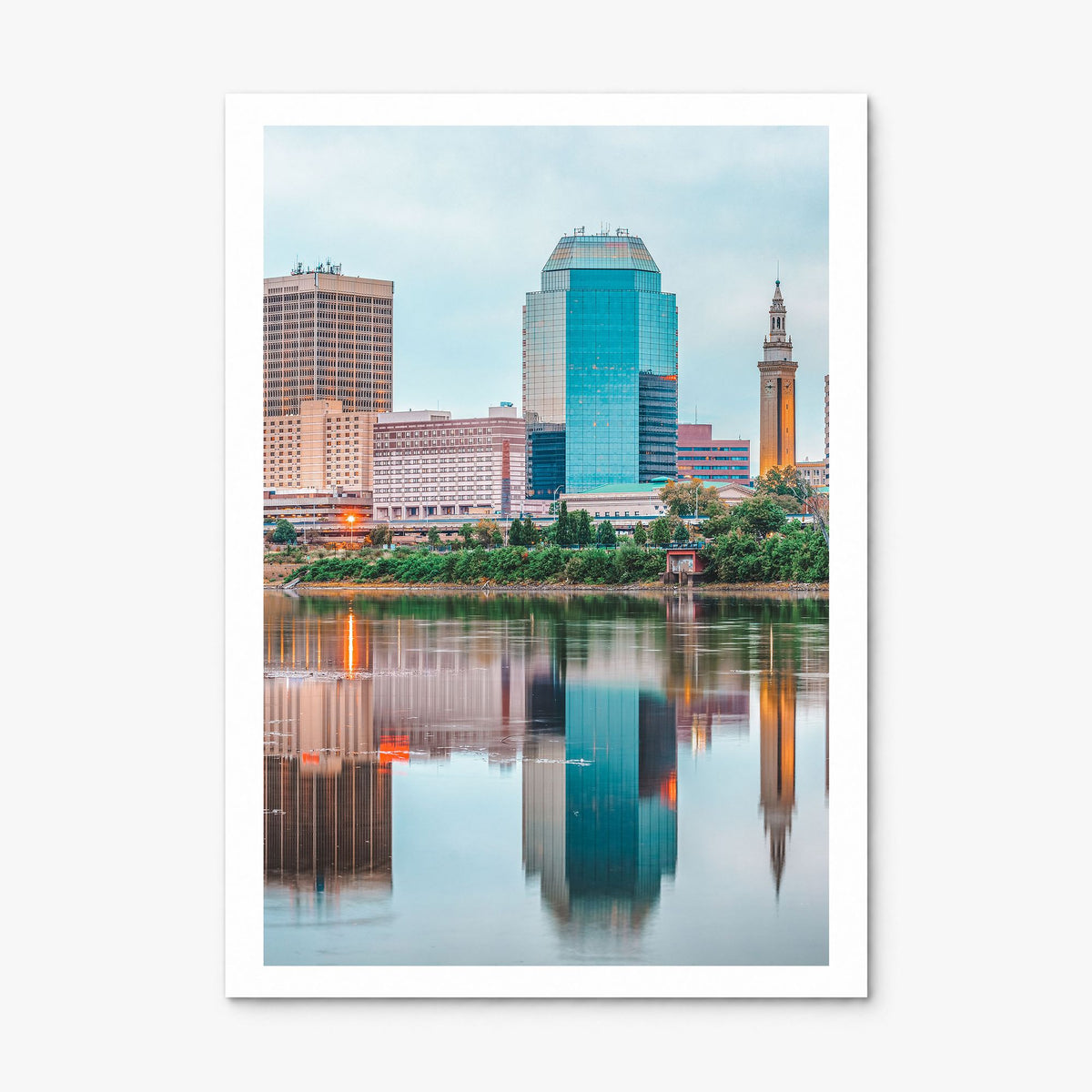 Springfield, Massachusetts Photo Poster, print only (unframed), white border
