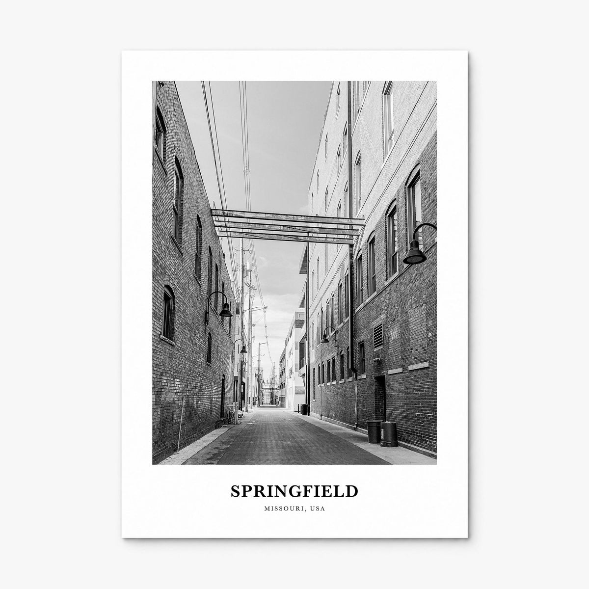 Springfield, Missouri Classic Poster, print only (unframed)