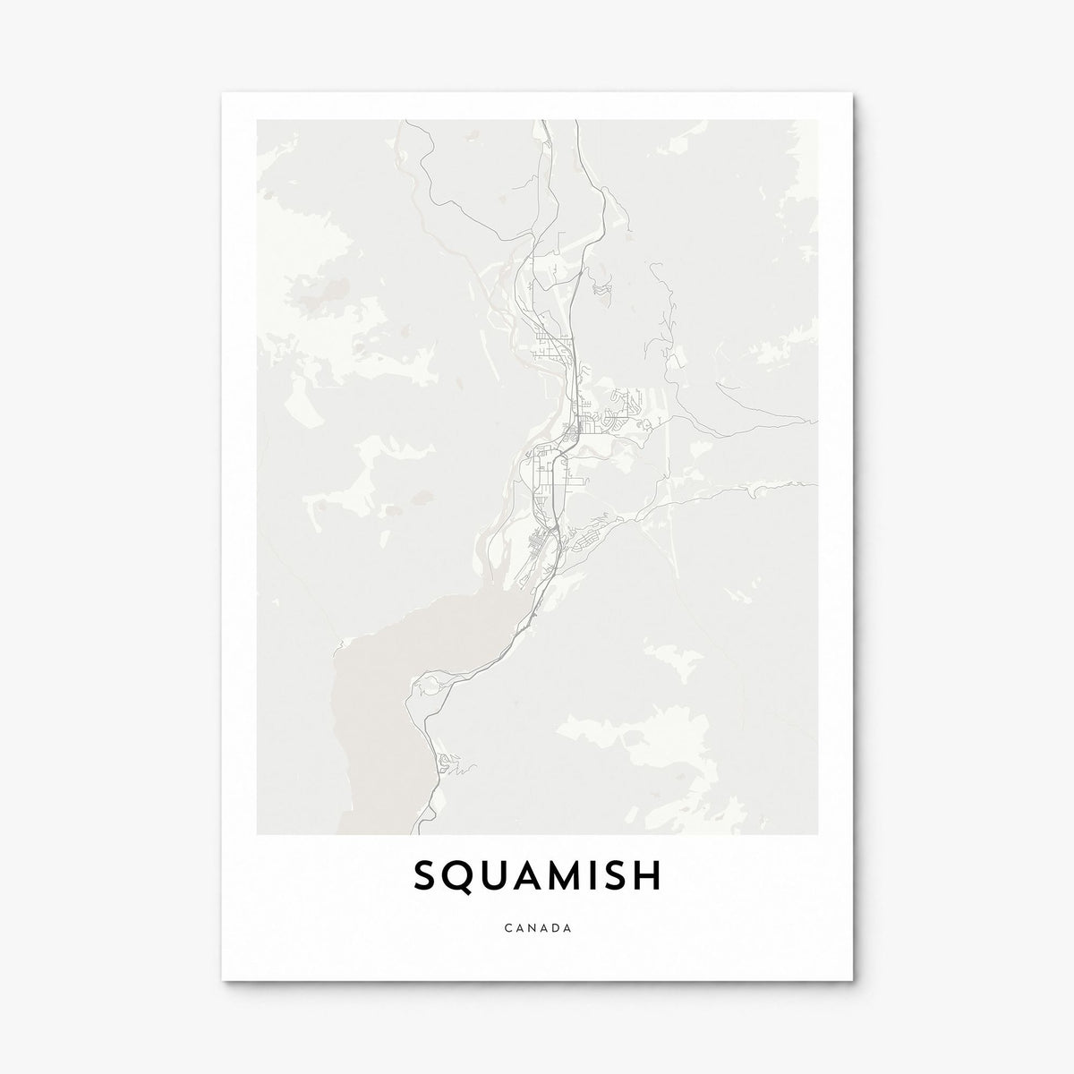 Squamish Map Poster, print only (unframed)