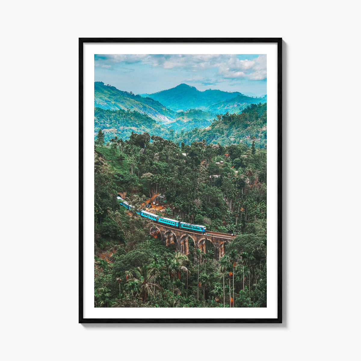 Sri Lanka colorful photo poster of Asia – vertical wall art, unframed print shown in interior mockup