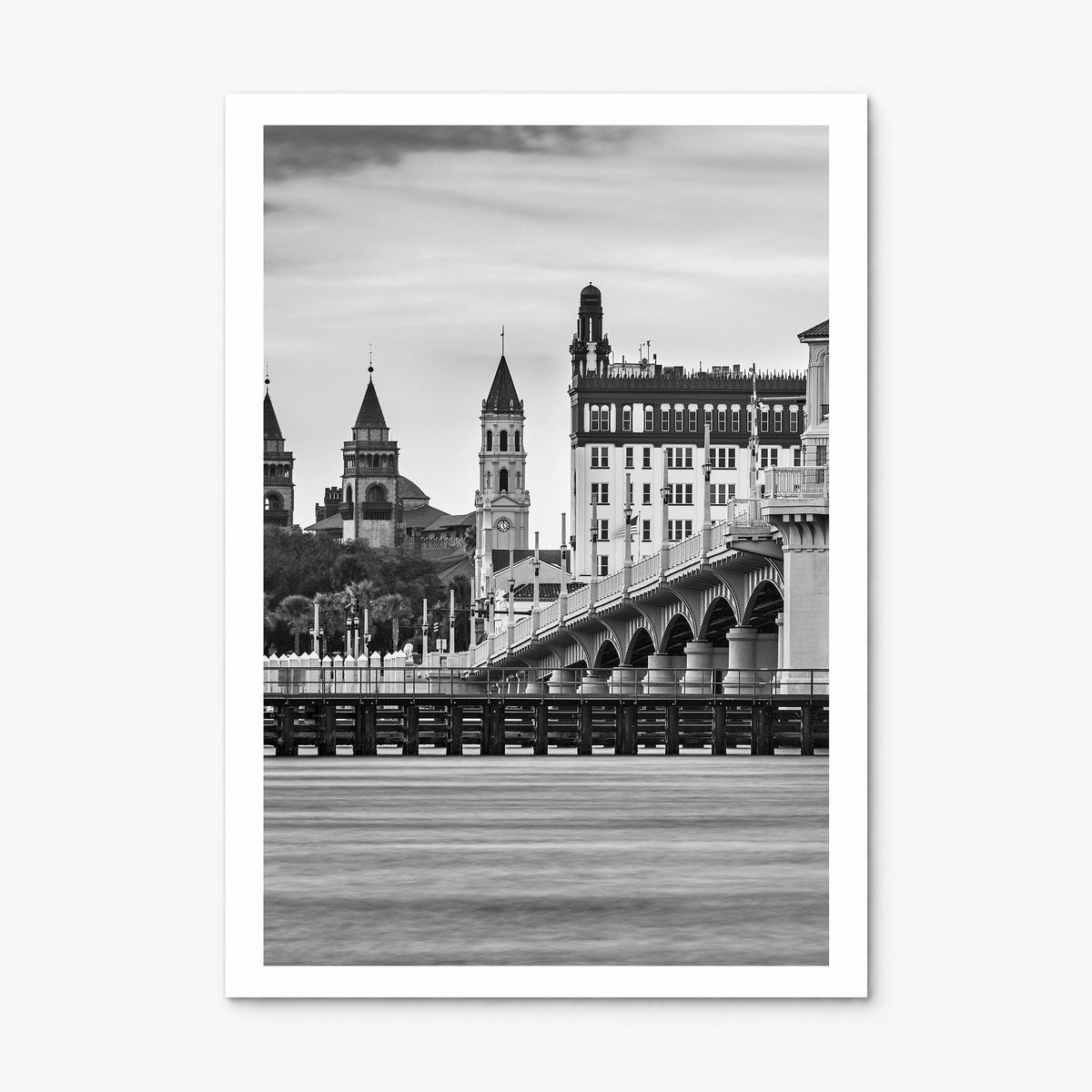 St. Augustine Photo Poster, print only (unframed), white border