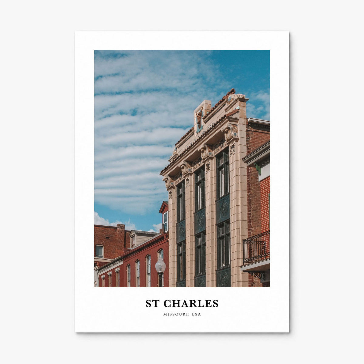 St. Charles, Missouri Classic Poster, print only (unframed)