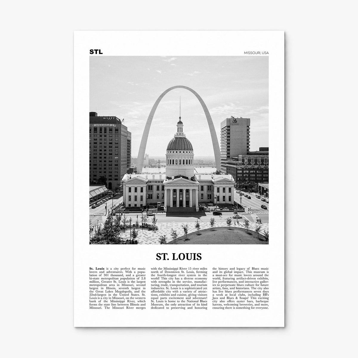 St. Louis Newspaper No 1 Poster, print only (unframed)