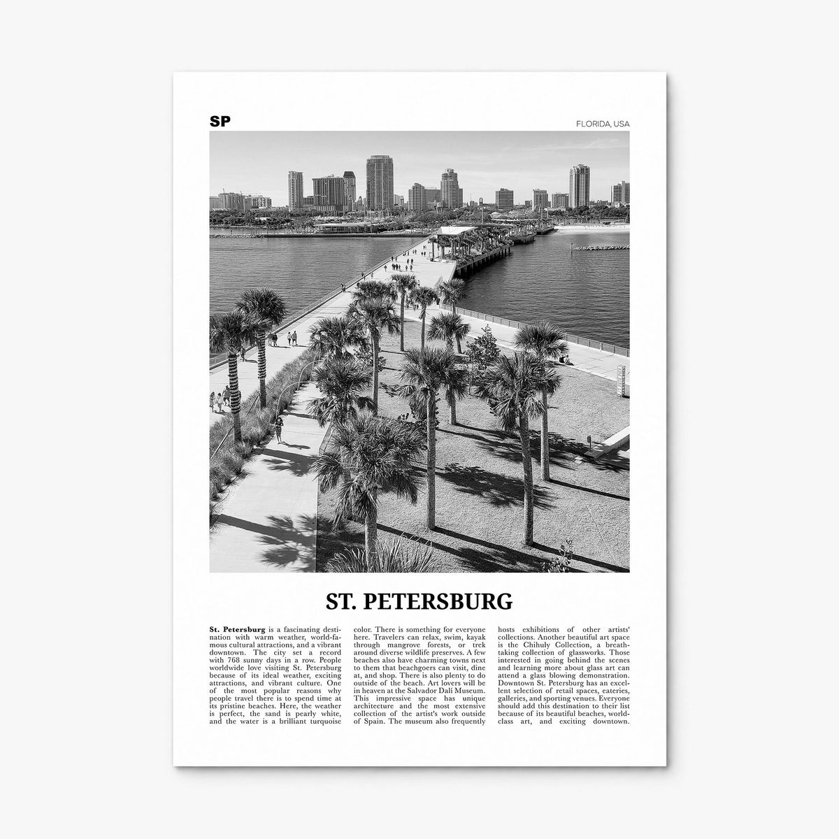 St. Petersburg, Florida Newspaper No 2 Poster, print only (unframed)