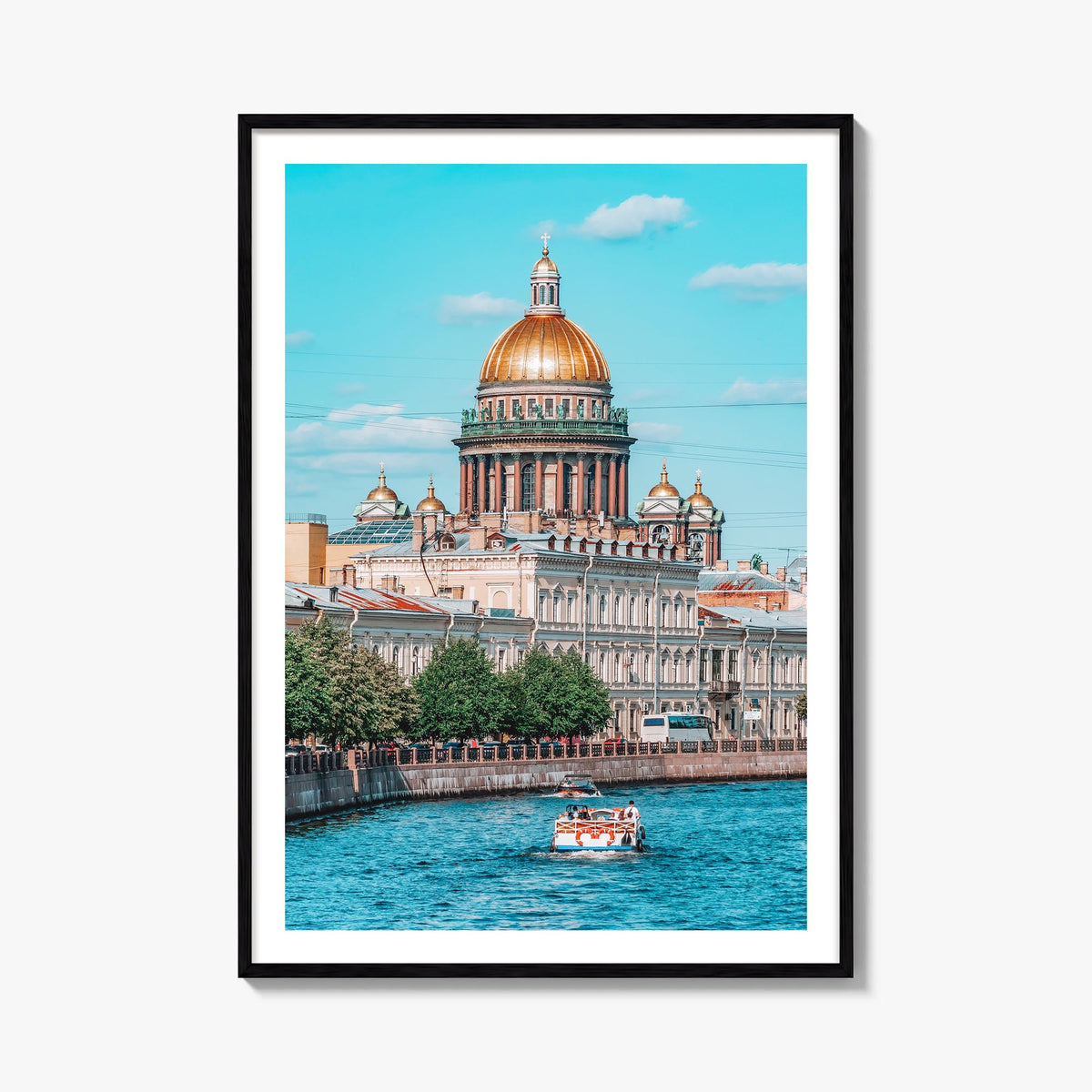 St. Petersburg, Russia no. 2 colorful photo poster of Russia – vertical wall art, unframed print shown in interior mockup