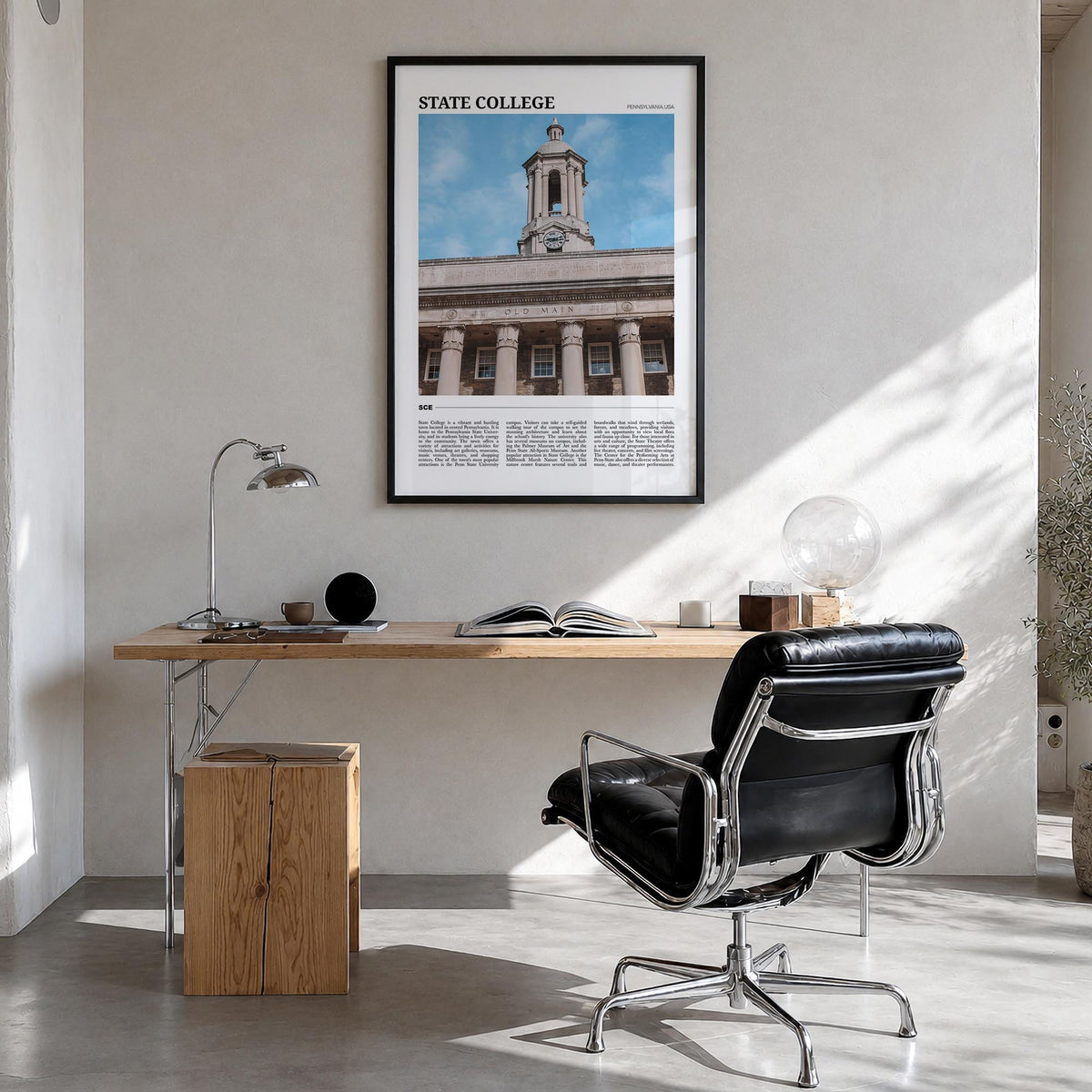 State College Travel Poster