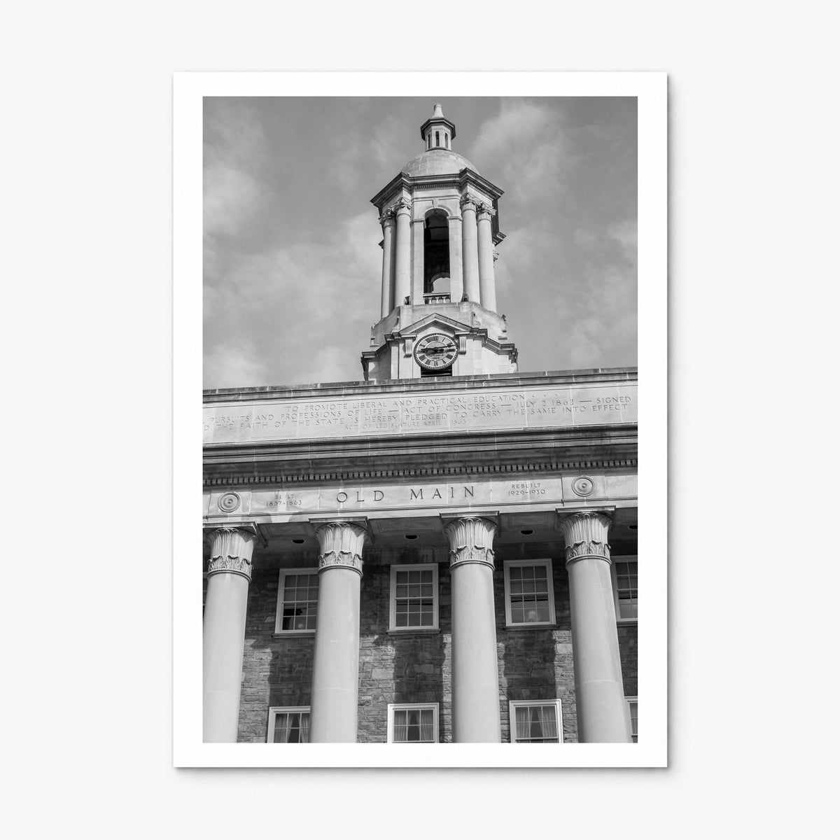 State College Photo Poster, print only (unframed), white border