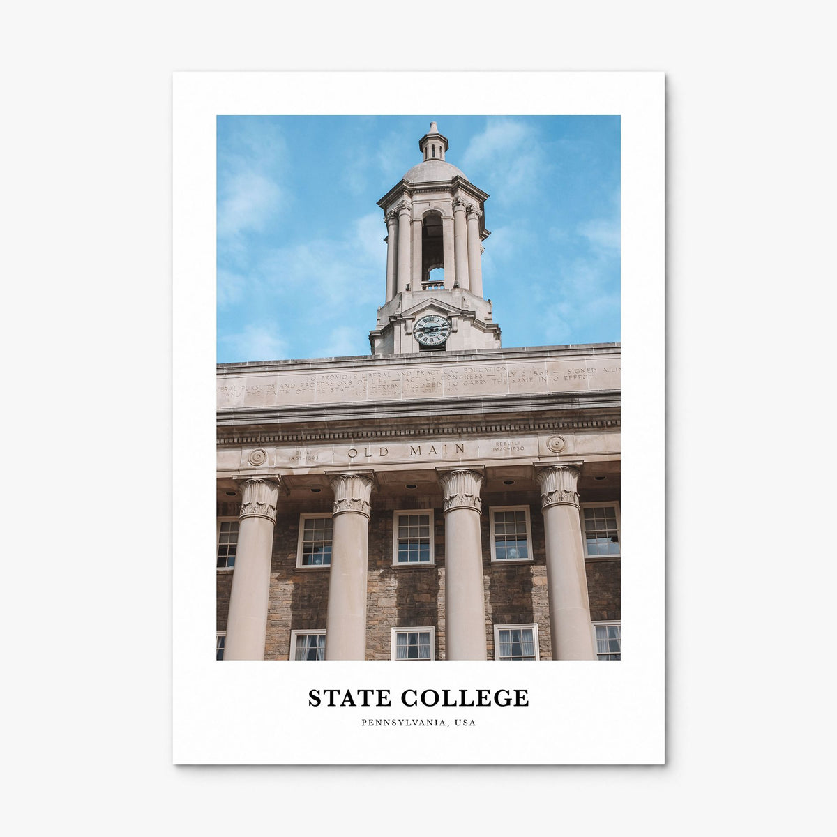 State College Classic Poster, print only (unframed)
