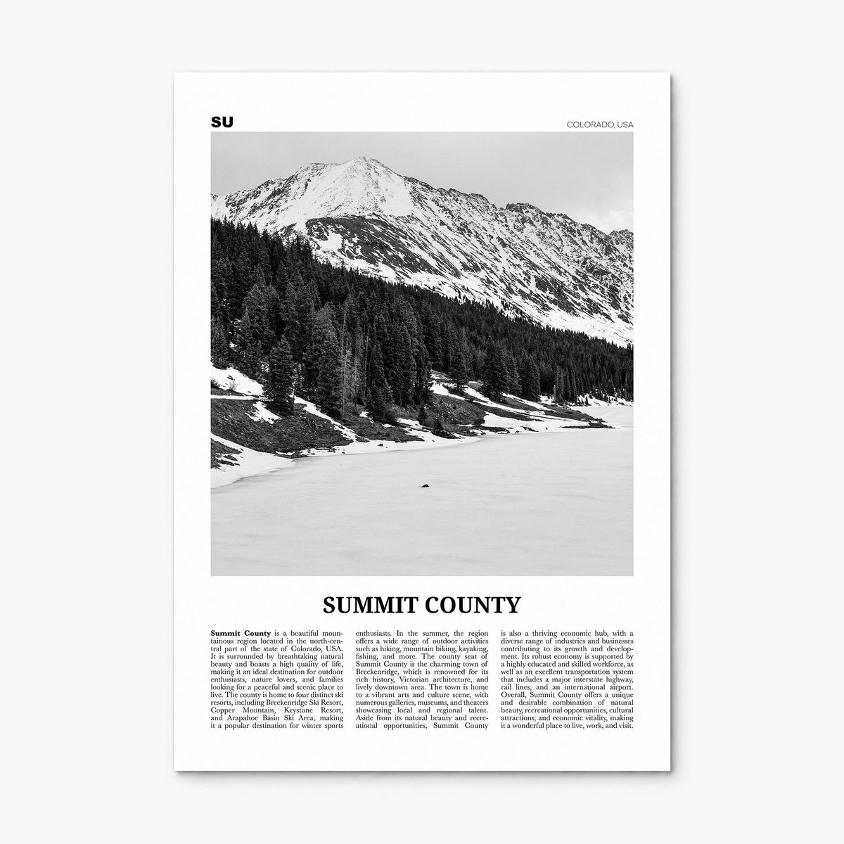 Summit County Newspaper Poster, print only (unframed)
