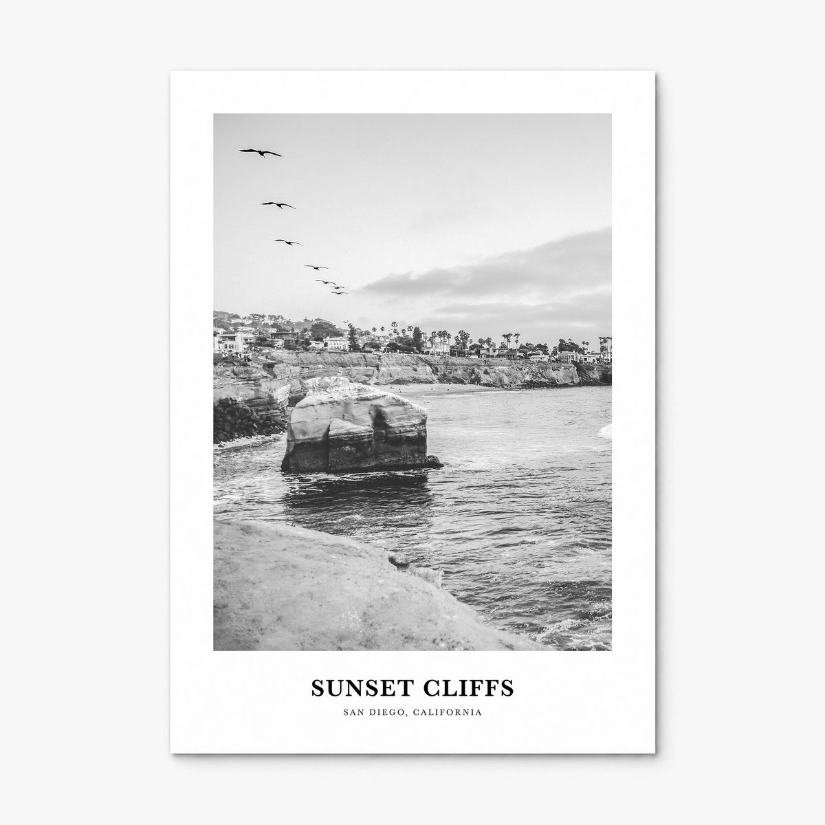Sunset Cliffs Classic Poster, print only (unframed)