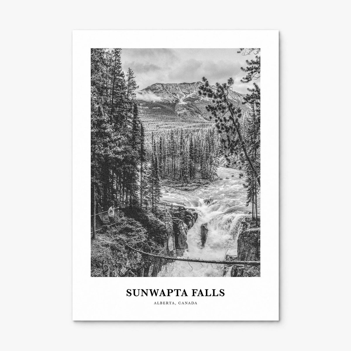 Sunwapta Falls Classic Poster, print only (unframed)