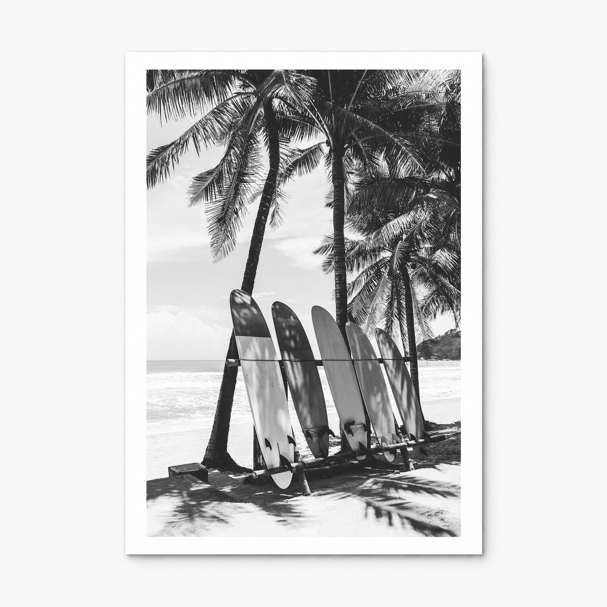 Surfboard Photo No 2 Poster, print only (unframed), white border