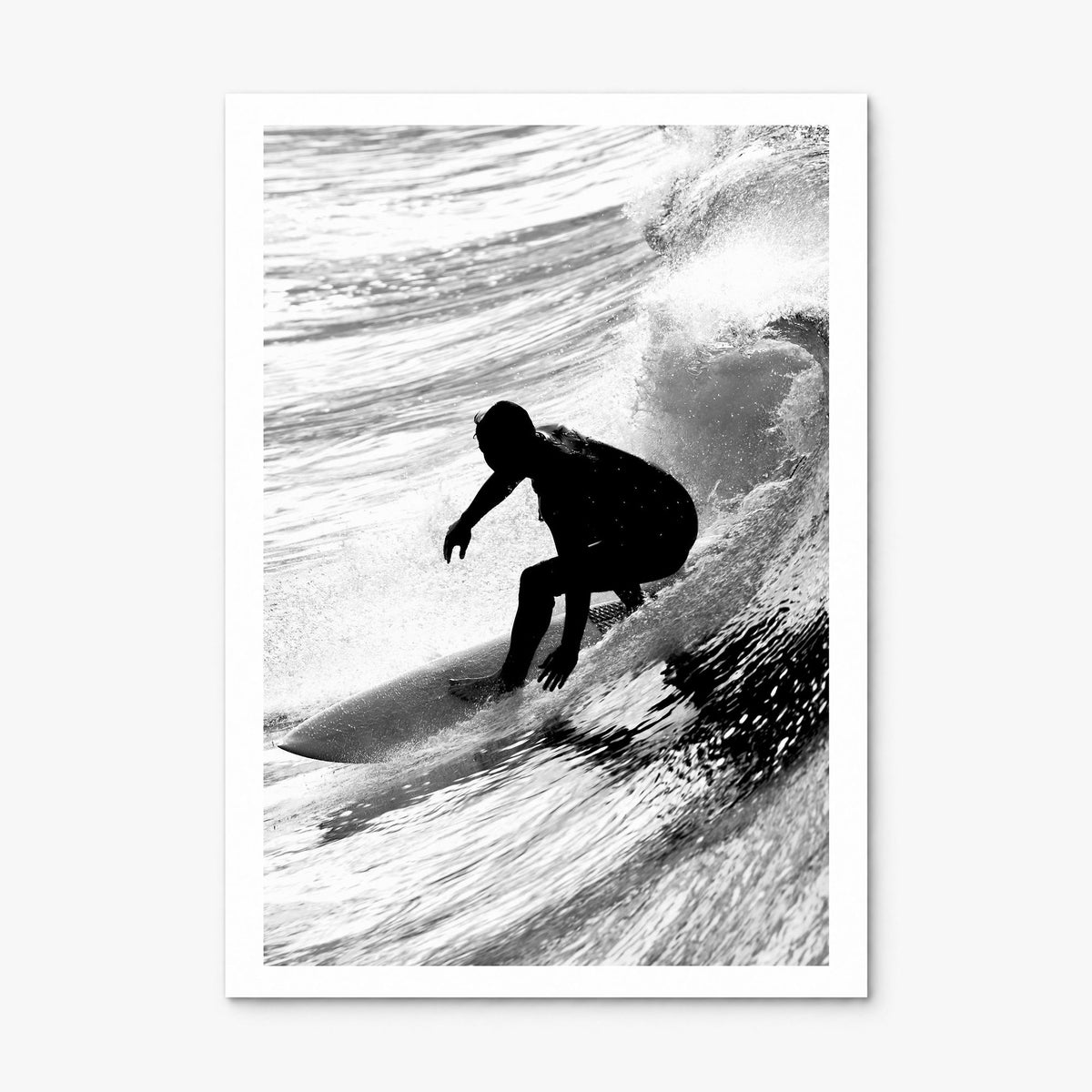 Surfer Photo No 5 Poster, print only (unframed), white border