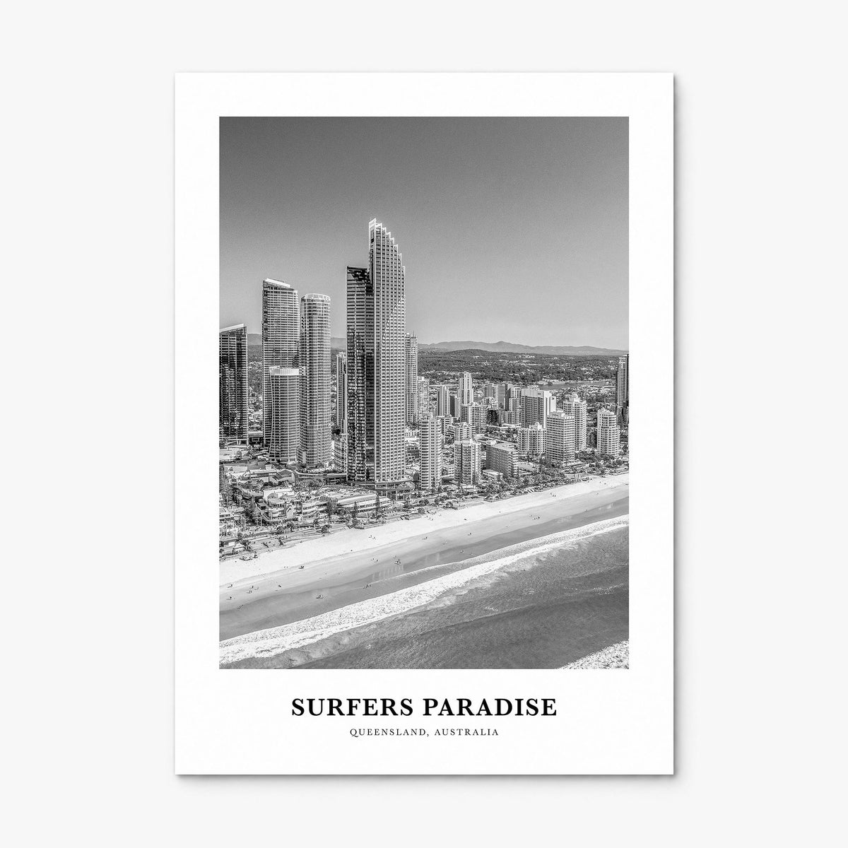 Surfers Paradise Classic Poster, print only (unframed)