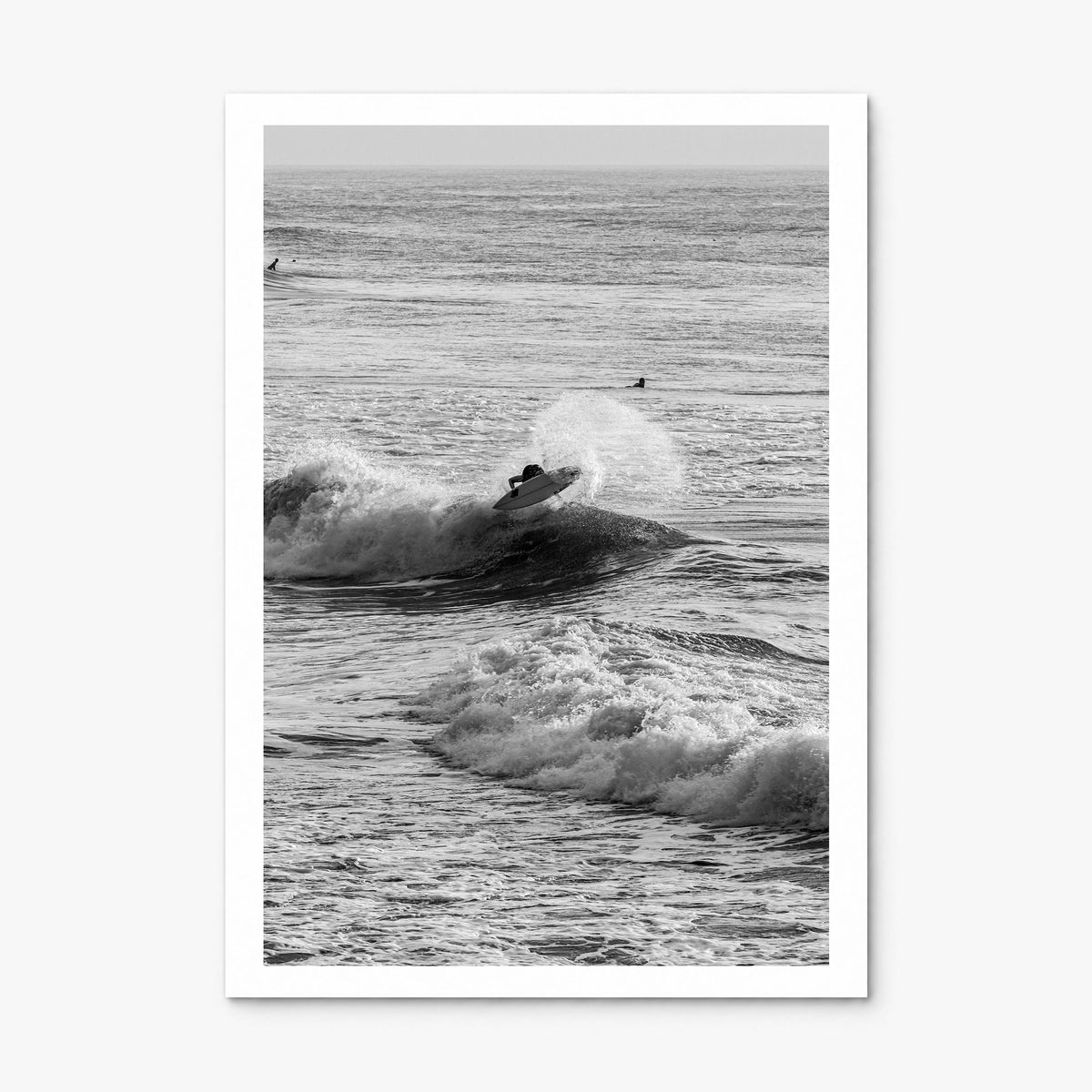 Surfing Photo No 3 Poster, print only (unframed), white border